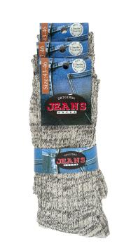 6 Paar TippTexx 24 Original Jeans Socken für Damen und Herren